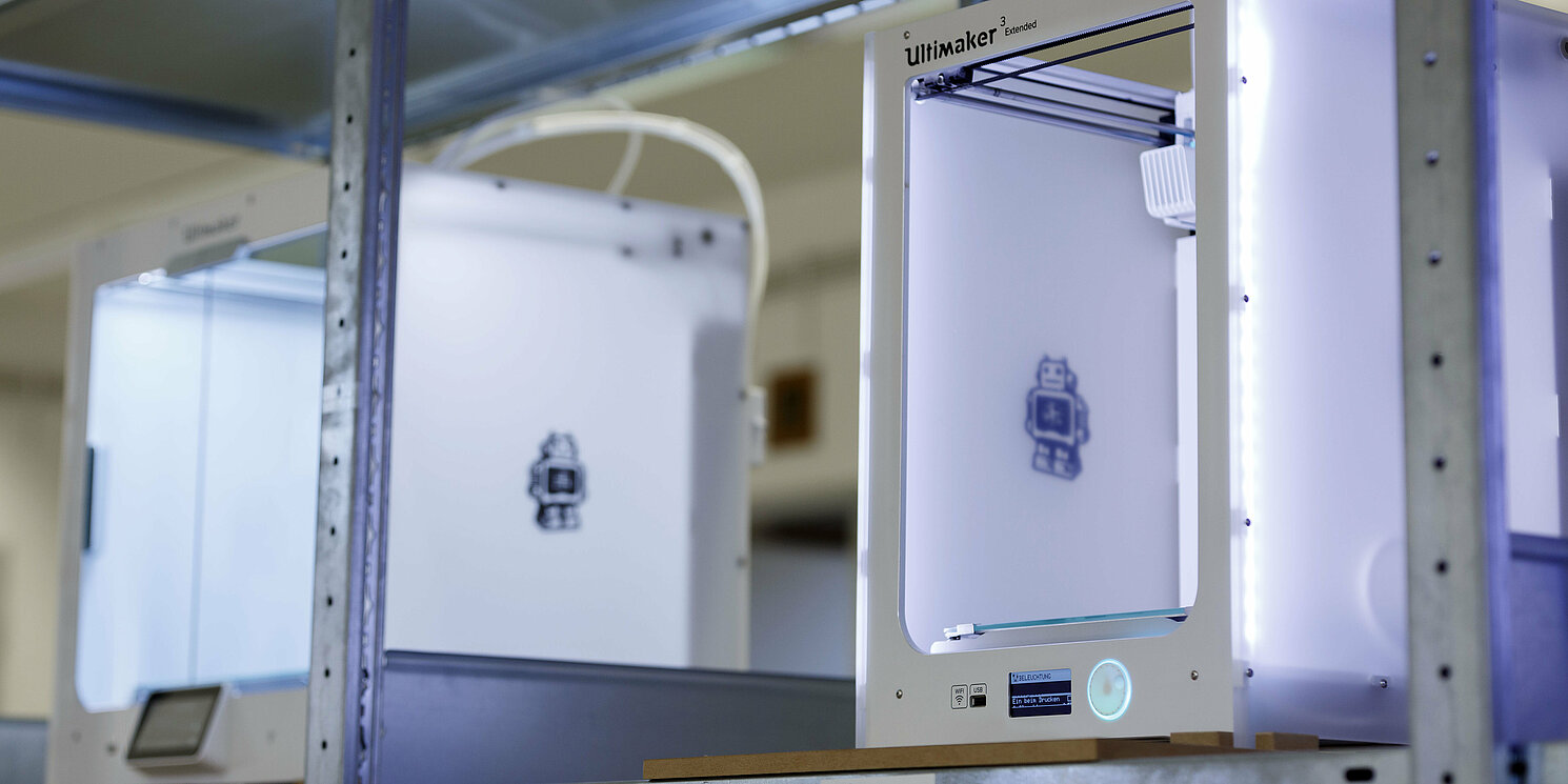 3D-Drucker im FabLab der Fakultät Architektur